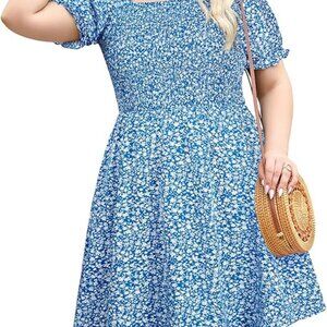 Mini Floral Summer Dress (14W-16W)